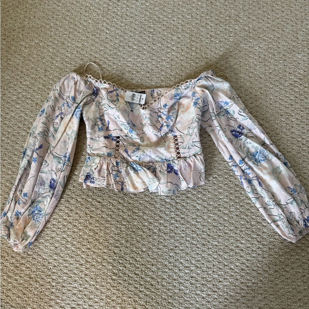 Floral Off-Shoulder Women's Top